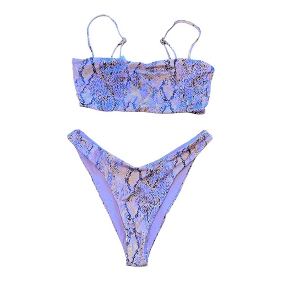 L*Space - Rebel Swim Top/Cabana Bottom in Serpentina NWOT - Picture 2 of 13